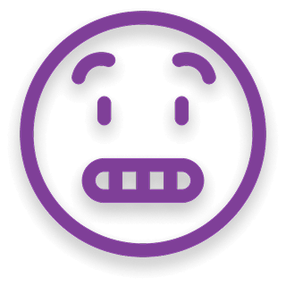 icon suggestive of anxiety