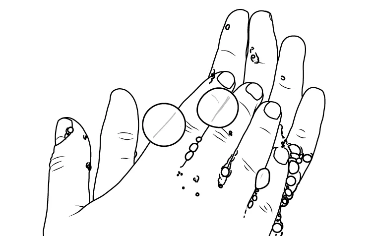 wash hands